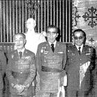 Toma de posesión de Joaquín Valencia Remón como Gobernador Militar de León.