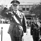 El Capitán General Ángel Campano de la VI Región Militar en 1981.