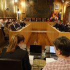 Un momento del pleno ordinario celebrado este miércoles en la Diputación de León.