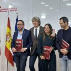El secretario general del PSOE autonómico y candidato a la Presidencia de la Junta, Carlos Martínez, en la presentación del programa.