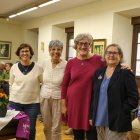 Mujeres del colectivo en la presentación en León.