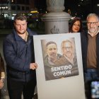 El candidato de VOX a la presidencia de la Junta, Carlos Pollán, en el acto de apertura de la campaña electoral en León.
