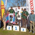 Daniel Carbajo Crespo, a la izquierda en el podio, con su trofeo de plata logrado en el Nacional.
