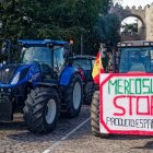 Una de las protestas agrarias contra el acuerdo de Mercosur.