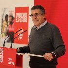 El portavoz del PSOE en el Congreso de los Diputados, Patxi López, en una imagen de archivo en el marco de la campaña electoral en Castilla y León.