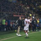 Rubén de la Barrera se estrenó en el banquillo de la Cultural con Lucas Ribeiro de delantero, pero sin gol.