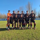 Once inicial del Júpier Leonés en su duelo contra el Almazán soriano.