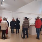 Un momento de la inaguración de la exposición.