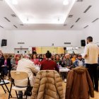 Un momento de la reunión mantenida el jueves en Villacedré.