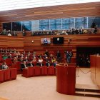Una imagen del parlamento autinómico en Valladolid en la apertura de la última legislatura.