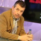 Javier Morán ayer en el programa de televisión.