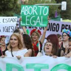Foto de archivo a favor del aborto en Madrid.