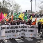 Las organizaciones salieron en protesta en Valladolid.