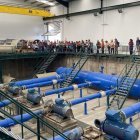 Los participante svisitaron las instalaciones de la Comunidad de Regantes del Bajo Páramo .
