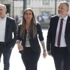 Míriam Nogueras, diputada de Junts per Catalunya, a su llegada al Congreso.