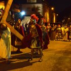 Un momento del vía crucis viviente de Olleros de Sabero.