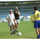 Tini, detrás de Saro en una sesión en Fuentesnuevas.