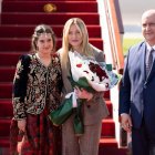 Sifi Ghrieb, primer ministro de Argelia, con Giorgia Melon.