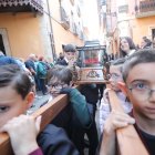 Participantes en la Procesión Infantil de Ponferrada.