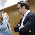 La vicepresidenta segunda y ministra de Trabajo, Yolanda Díaz y Carlos Cuerpo, ministro de Economía y vicepresidente primero.