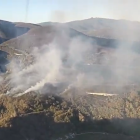Incendio en Vega de Valcarce.
