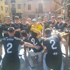 Los amigos de Peru, en el Barrio Húmedo antes del partido