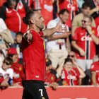 Muriqi celebra el gol de la victoria en el descuento.