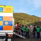 Operativo de búsqueda de Protección Civil de Castilla y León y Emergencias del Principado para la búsqueda del desaparecido en el Puerto de San Isidro.