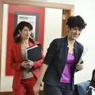 Elma Saiz tras el Consejo de Ministros.