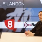 Manuel Flaker, ayer durante El Filandón.