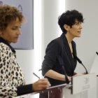 La misnitra Saiz, ayer en el repaso de las cifras del IMV.