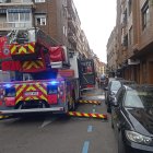 Incendio en la calle Renueva en León.
