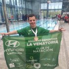 Pablo Miguel Rodríguez Pardo con su medalla de plata.