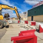 Zona donde se están acometiendo las obras.