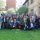 Foto de familia de las 38 entidades de León y Zamora que reunió la Fundación Alimerka en Sierra Pambley.