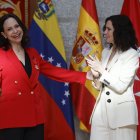 María Corina Machado tras recibir la medalla de Ayuso.