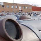 Los contenedores están acopiados en las instalaciones del servicio de limpieza, en la carretera de Vilecha.