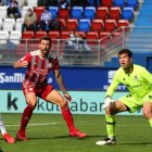 Unai Marrero, en su debut en 2ª División contra la Deportiva hace cinco años y medio.