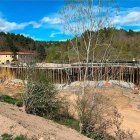 Vista del estado de las obras del Centro de Recuperación de Animales Silvestres que se está construyendo en Valsemana.