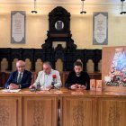 Alberto Nada, José Luis Nierto y Jonathan Garrote, presentaron la feria .
