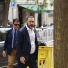 El comisionista Víctor de Aldama a su llegada al Tribunal Supremo.