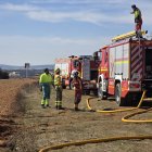 Incendio en una nave en La Bañeza.