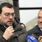 El presidente del Principado, Adrián Barbón, en una visita a León.