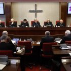 `Plenario de los obispos durante una reunión reciente.