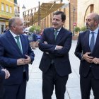 Miguel Tellado, Alfonso Fernández Mañueco y Juan Bravo.