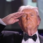 Donald Trump en la cena de la Asociación de Corresponsales de la Casa Blanca.
