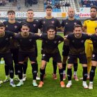 Once inicial del Atlético Bembibre en Aranda.