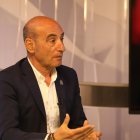 El alcalde de Toreno en un momento de la grabación del programa.
