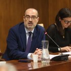 El alcalde, Marco Morala, presidió este jueves el pleno tras su reciente intervención quirúrgica en el Hospital del Bierzo.