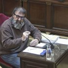 Koldo garcía Izaguirre durante su declaración, ayer, en el Tribunal Supremo.